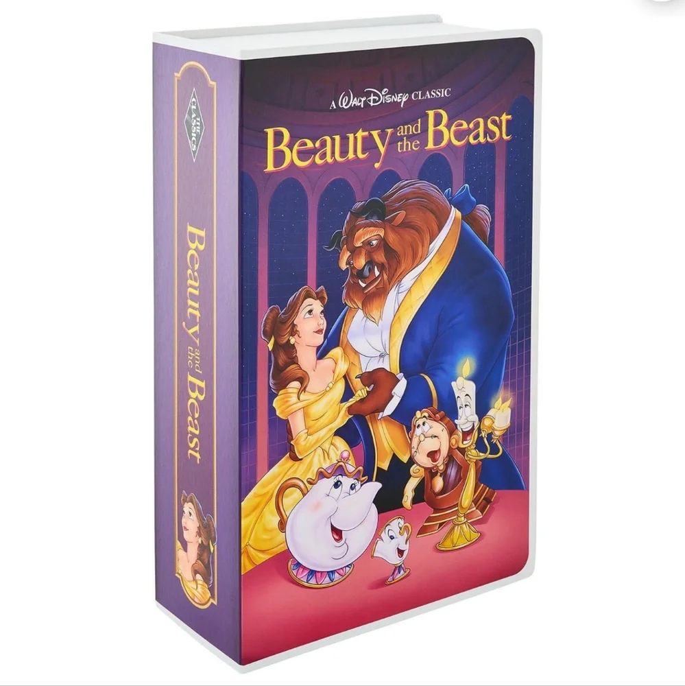 Disney Beauty and the Beast Classic VHS Boxed Silk Touch Throw, 50